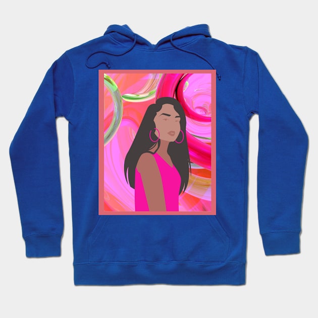 She is Joy!  Latina/Hispanic Artistically Designed Woman Hoodie by Unique Online Mothers Day Gifts 2020